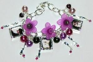 Acrylic Flower Bracelet
