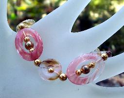 Sold  Volcanic Cherry Quartz Bracelet