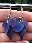Purple Glass Earrings