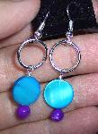 Dyed Shell Earrings