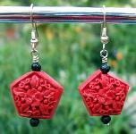 Red Cinnabar Earrings