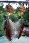 Sold Red Feather Earrings