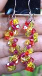 Swarovski Crystal Angled Weave Earrings