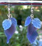 Purple Leaves Earrings