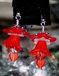 SOLD Acrylic Flower Earrings