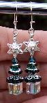 Sold Swarovski Crystal Christmas Tree Earrings