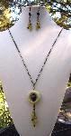 Yellow Serpentine Jade Set