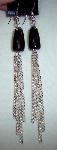 Black Long Chain Earrings