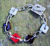 Red Black& White Bracelet