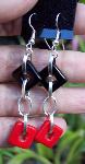 Red & Black Earrings
