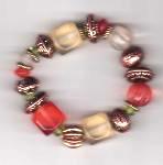 Copper Acrylic Stretch Bracelet