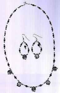 Czech Glass Necklace & Earring Set
