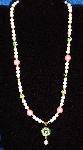 Classic Cloisonne & Faux Pearl Necklace
