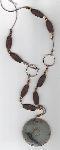 Moss Agate & Wood Necklace