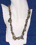 Crochet Fiber Art Necklace