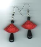 Red Cinnabar Earrings