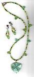 Green Turquoise Necklace & Earring Set