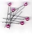 Deep Rose Pearl Hairpins
