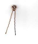 Gold Rhinestone Hairpins